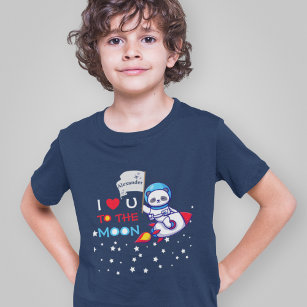 Camiseta Oso De Panda Cute Para Los Niños De Los Buques De 