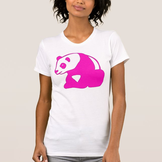 CAMISETA OSO DE PANDA DE LAS ROSAS FUERTES T (Anverso)