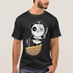 Camiseta Oso de panda del pirata