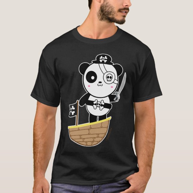 Camiseta Oso de panda del pirata (Anverso)