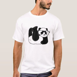 Camiseta Oso de Panda lindo con gafas