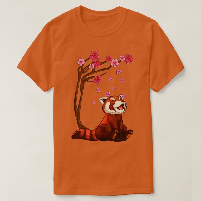 Camiseta Oso de Panda Rojo (Diseño del anverso)