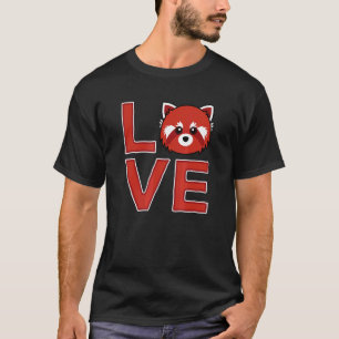 Camiseta Oso de panda rojo japonés