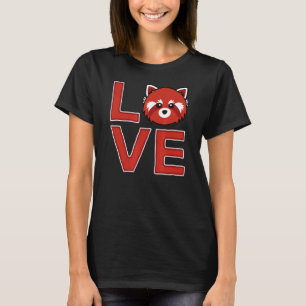 Camiseta Oso de panda rojo japonés