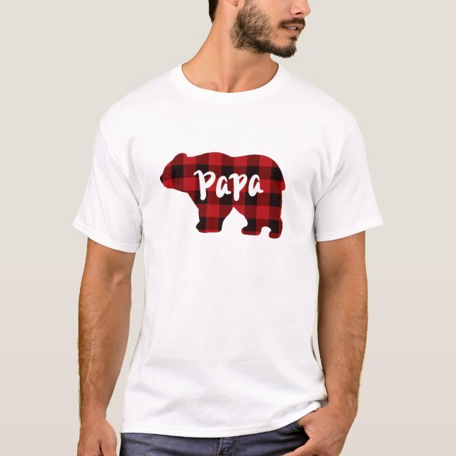 Camiseta Oso de papá - zopenco negro (Anverso)