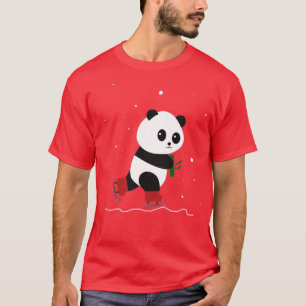 Camiseta Oso de patinaje sobre hielo con patines de hielo