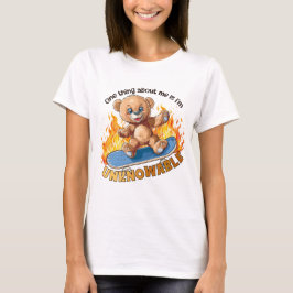 Camiseta Oso de Patineta del Misterio