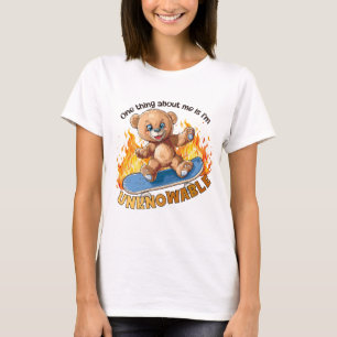 Camiseta Oso de Patineta del Misterio