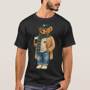 Camiseta Oso de peluche afortunado día de san patricio irla