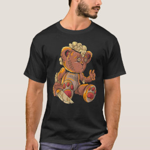 Camiseta Oso De Peluche Asesino Disfraz Perezoso De Hallowe