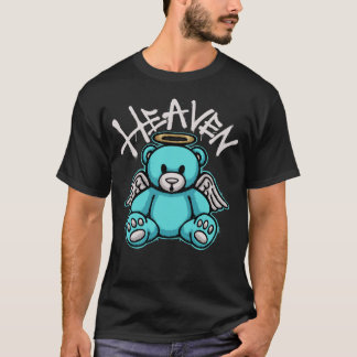 Camiseta Oso de peluche con alas de ángel y halo Streetwear