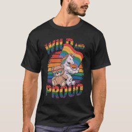 Camiseta Oso de peluche con bandera arcoiris unicornio LGBT