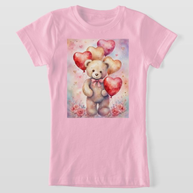 Camiseta Oso de peluche con Chica de globos de cumpleaños (Distribución)