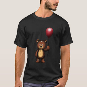 Camiseta Oso de peluche con diseño de impresión de globo ro