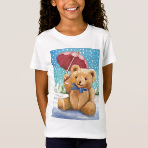 Camiseta Oso de peluche con Navidades de parasol - Personal