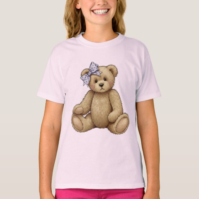 Camiseta Oso de peluche con un arco de laguna (Anverso)