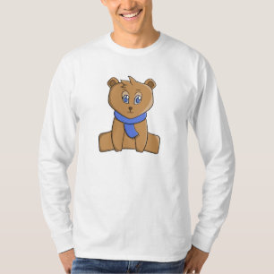 Camiseta Oso de peluche con un pañuelo azul