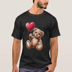 Camiseta Oso de peluche Corazón Amor Feliz Día de San Valen