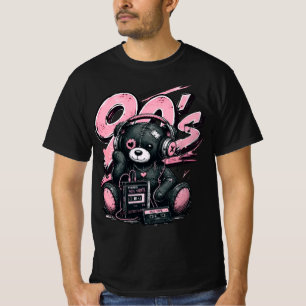 Camiseta Oso de peluche de graffiti retro de los 90 estétic