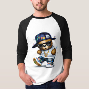 Camiseta Oso de peluche de hip hop