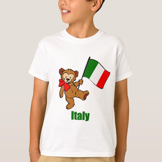 Camiseta Oso de peluche de Italia (Anverso)