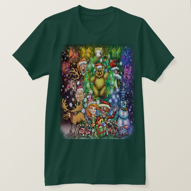 Camiseta Oso de peluche de Navidad (Anverso del diseño)