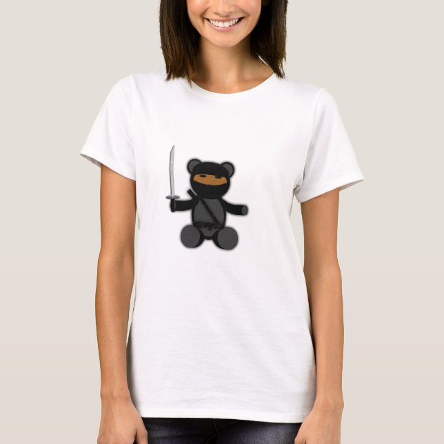 Camiseta Oso de peluche de Ninja (Anverso)
