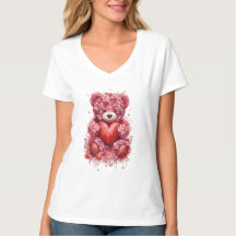 “Oso de peluche de rosa roja: adorable regalo de S