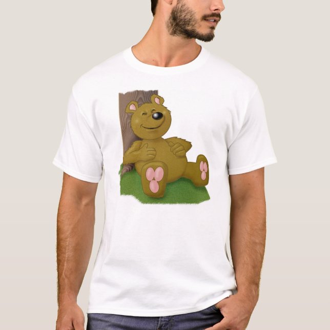 Camiseta Oso de peluche feliz (Anverso)