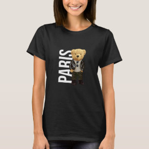 Camiseta Oso de peluche Guay en París, grafo de Ilustracion