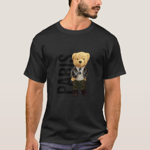 Camiseta Oso de peluche Guay en París, grafo de Ilustracion