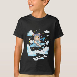 Camiseta Oso de peluche lindo piloto avión