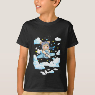 Camiseta Oso de peluche lindo piloto avión