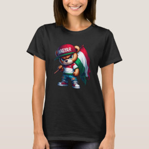 Camiseta Oso de peluche MAGYAR con bandera húngara Magyaro