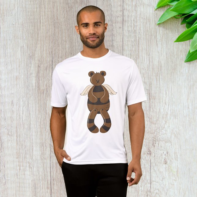 Camiseta Oso de peluche marrón con alas de ángel (Subido por el creador)