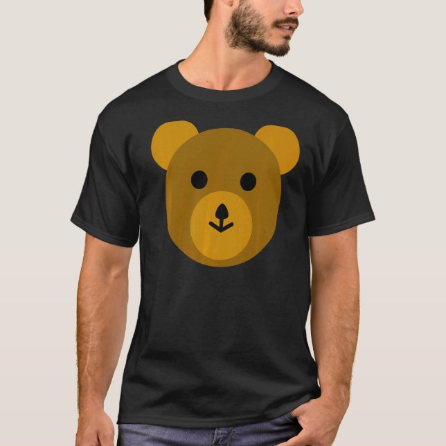 Camiseta Oso de peluche marrón lindo (Anverso)