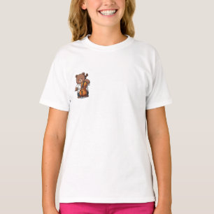 Camiseta Oso de peluche musical tocando el chelo para niños