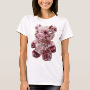 Camiseta Oso de peluche plateado de moda