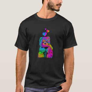 Camiseta Oso de peluche psicodélico Trippy Oso de peluche c