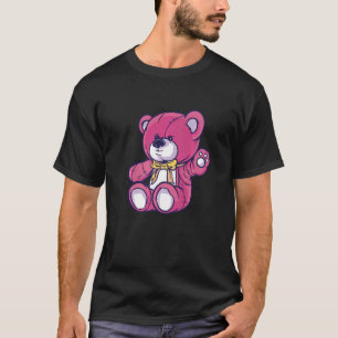 Camiseta Oso de peluche rosa gigante