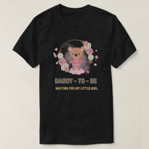 Camiseta Oso de peluche rosa para futuro papá