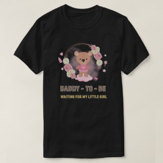 Camiseta Oso de peluche rosa para futuro papá