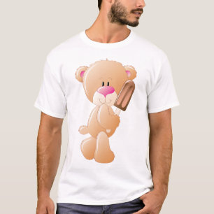 Camiseta Oso de peluche sosteniendo una paleta de helado de