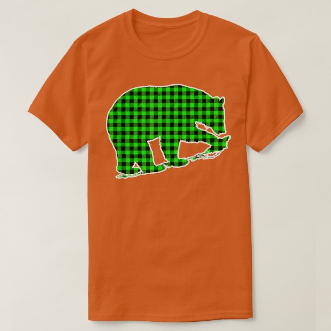 Camiseta Oso de plástico verde (Diseño del anverso)