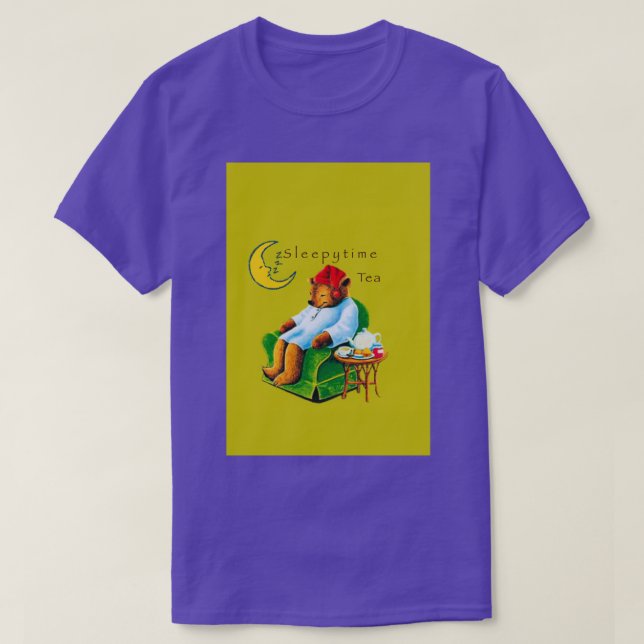 Camiseta Oso de té en época de sueño (Diseño del anverso)