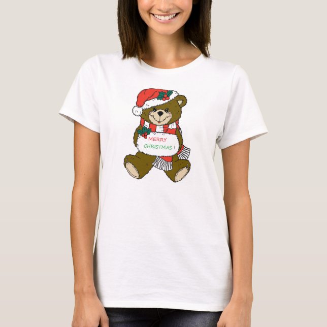 CAMISETA OSO DE TEDDÍA "MERRY CHRISTMAS" (Anverso)