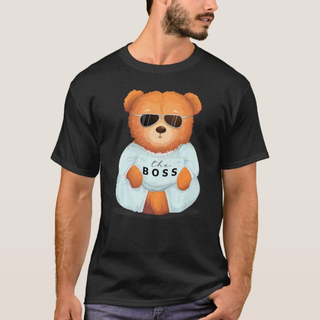 Camiseta Oso De Teddy De Guay Con Gafas De Sol Teddy El Jef (Anverso)