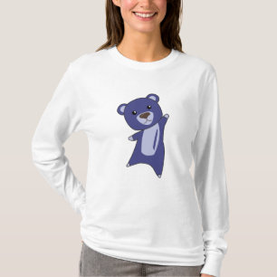 Camiseta Oso De Teddy Oso Pequeño Oso Azul Funny Animales P