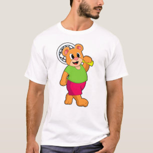Camiseta Oso de tenis con raqueta de tenis