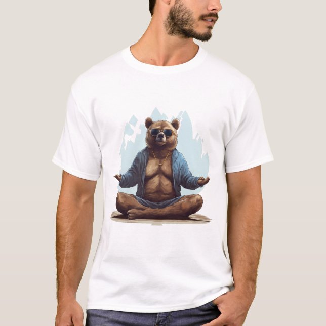 Camiseta Oso de yoga (Anverso)